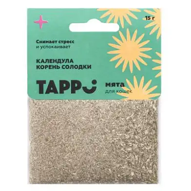 Tappi Лакомства для котят и кошек мята кошачья с календулой и корнем солодки в пакете