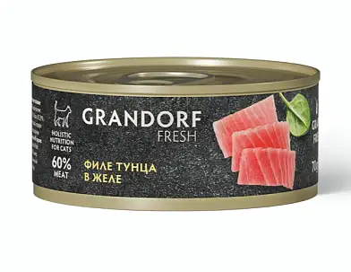 GRANDORF FRESH Консервы для кошек Филе тунца в желе