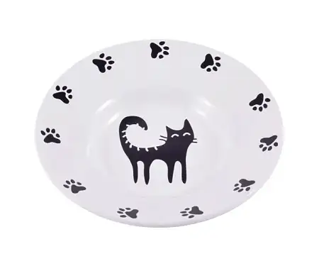 Купить mr.kranch блюдце керамическое для кошек, белое